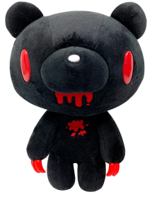 A black plush of Gloomy Bear